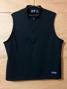 Patagonia | Vintage R1 Regulator Flash Vest Quarter Zip Polartec Black Size L
